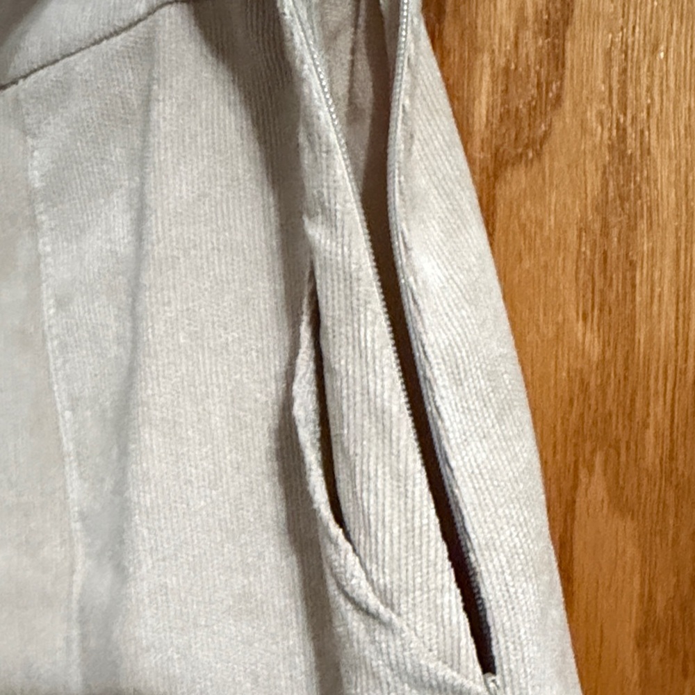 Hem & Thread Light Beige Button-Front Ruffle Skirt - Picture 4 of 9